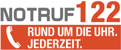 Notruf 122 - Rund um die Uhr. Jederzeit.